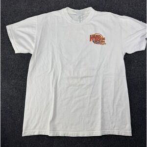 VTG Hard Rock Cafe Niagara Falls T-Shirt Large White Logo Tee 90s Tourist USA